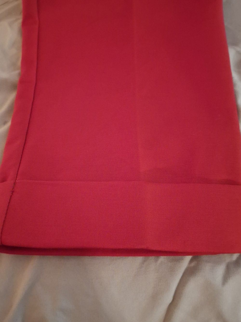 Valerie Stevens Women's Bright-Red Cropped Slim Ankle Pants - Picture 4 of 8